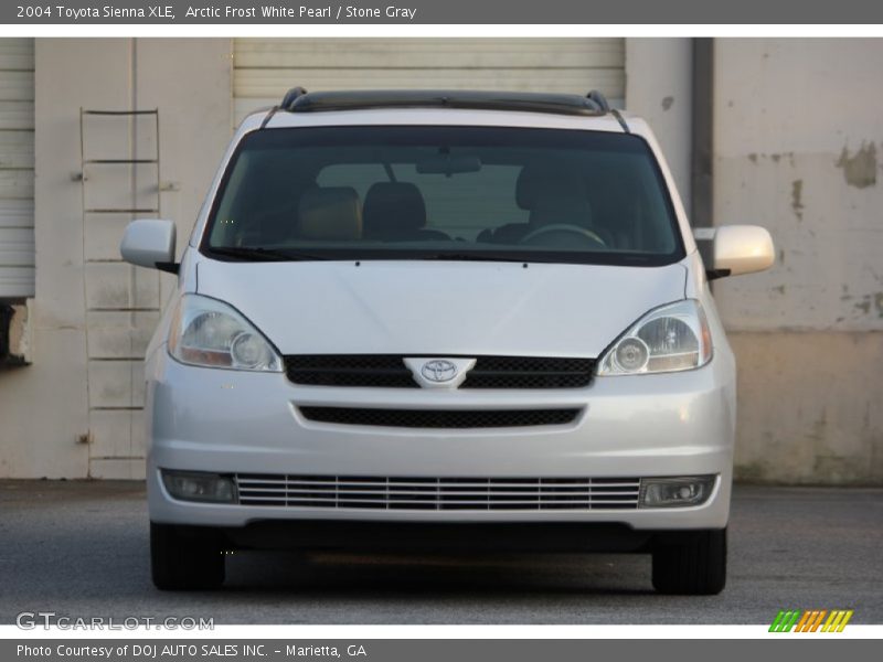 Arctic Frost White Pearl / Stone Gray 2004 Toyota Sienna XLE