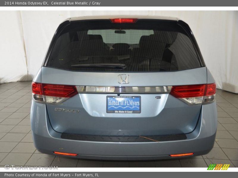Celestial Blue Metallic / Gray 2014 Honda Odyssey EX
