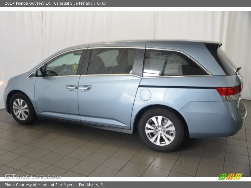 Celestial Blue Metallic / Gray 2014 Honda Odyssey EX