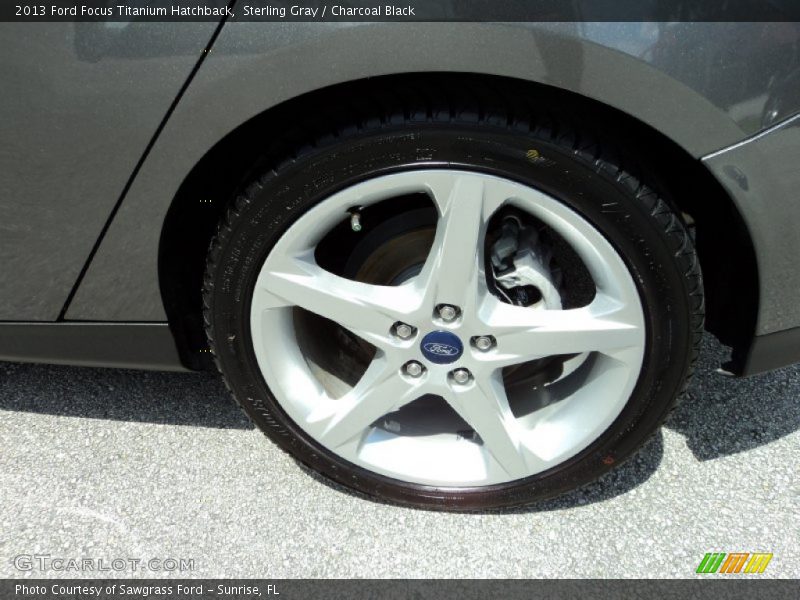 Sterling Gray / Charcoal Black 2013 Ford Focus Titanium Hatchback