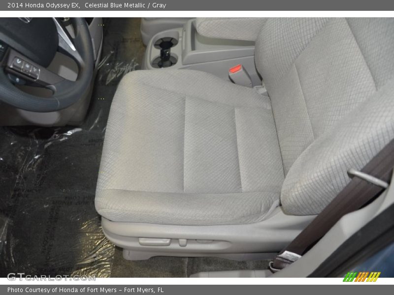 Celestial Blue Metallic / Gray 2014 Honda Odyssey EX