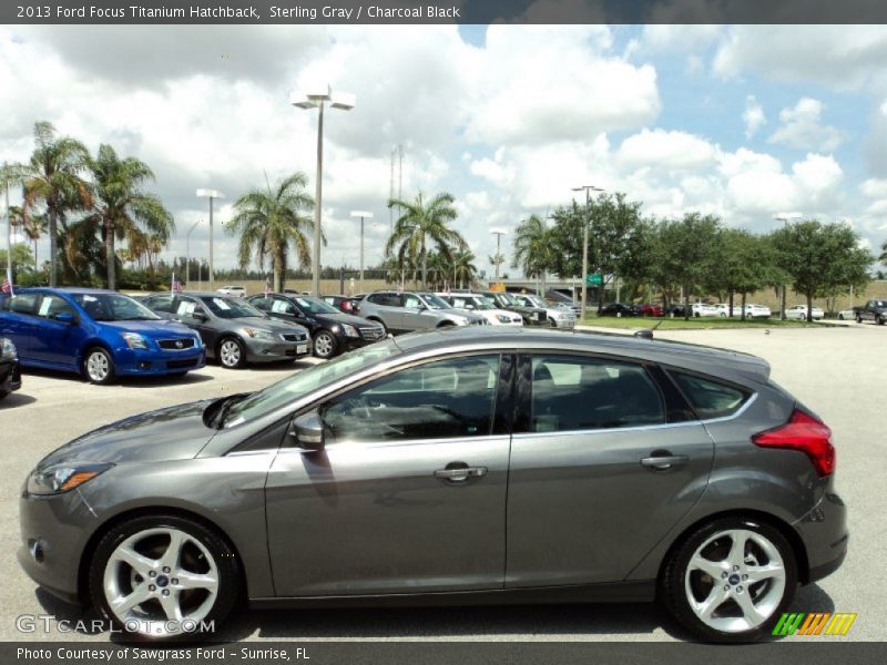 Sterling Gray / Charcoal Black 2013 Ford Focus Titanium Hatchback