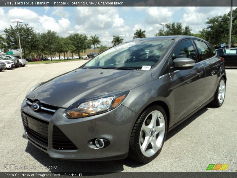 Sterling Gray / Charcoal Black 2013 Ford Focus Titanium Hatchback