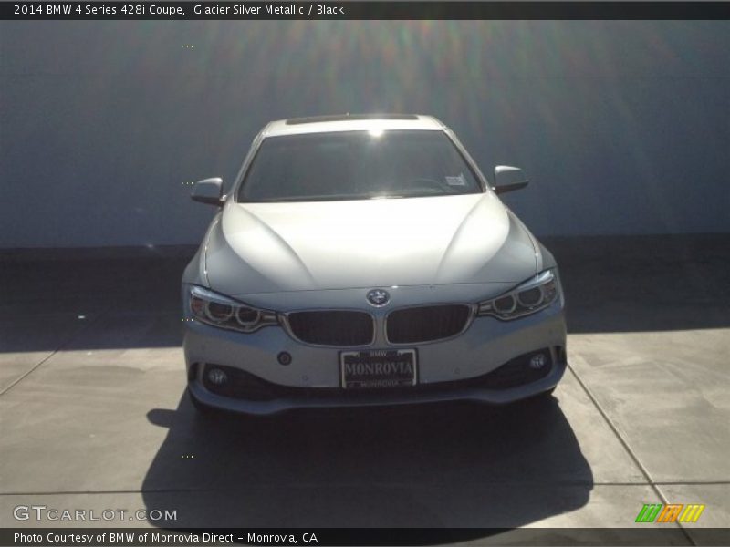 Glacier Silver Metallic / Black 2014 BMW 4 Series 428i Coupe