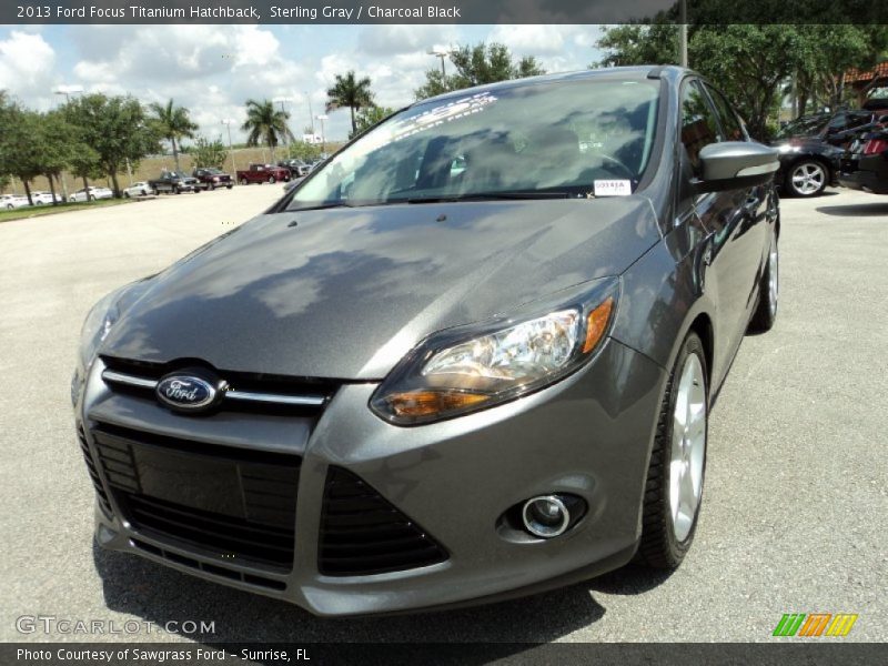 Sterling Gray / Charcoal Black 2013 Ford Focus Titanium Hatchback