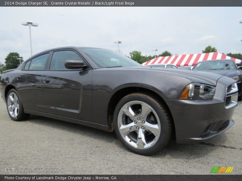 Granite Crystal Metallic / Black/Light Frost Beige 2014 Dodge Charger SE