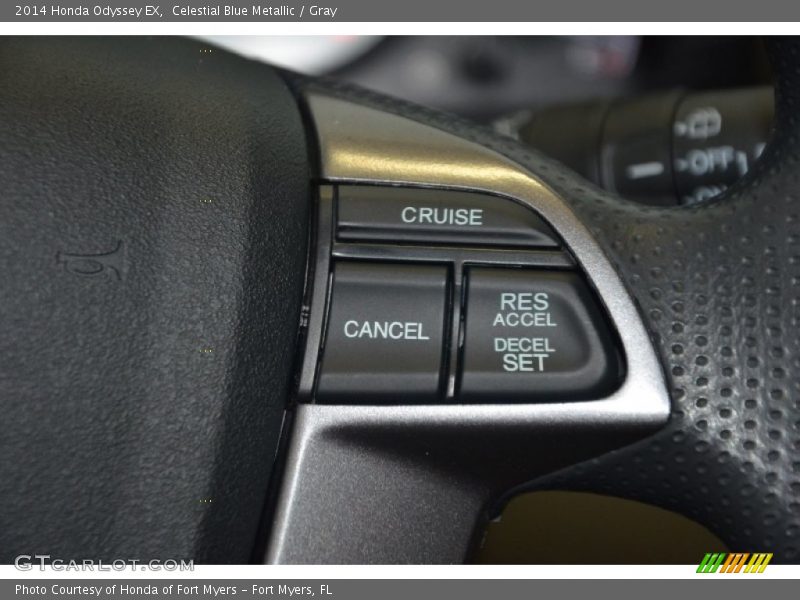 Celestial Blue Metallic / Gray 2014 Honda Odyssey EX