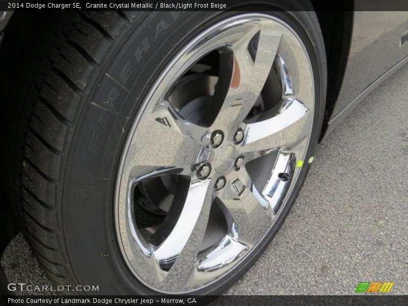 Granite Crystal Metallic / Black/Light Frost Beige 2014 Dodge Charger SE