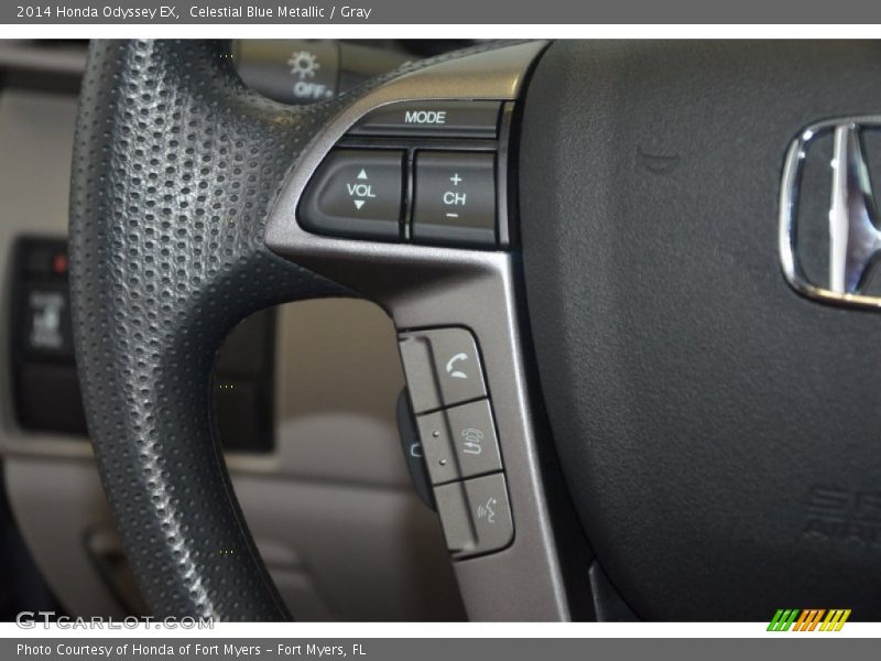 Celestial Blue Metallic / Gray 2014 Honda Odyssey EX