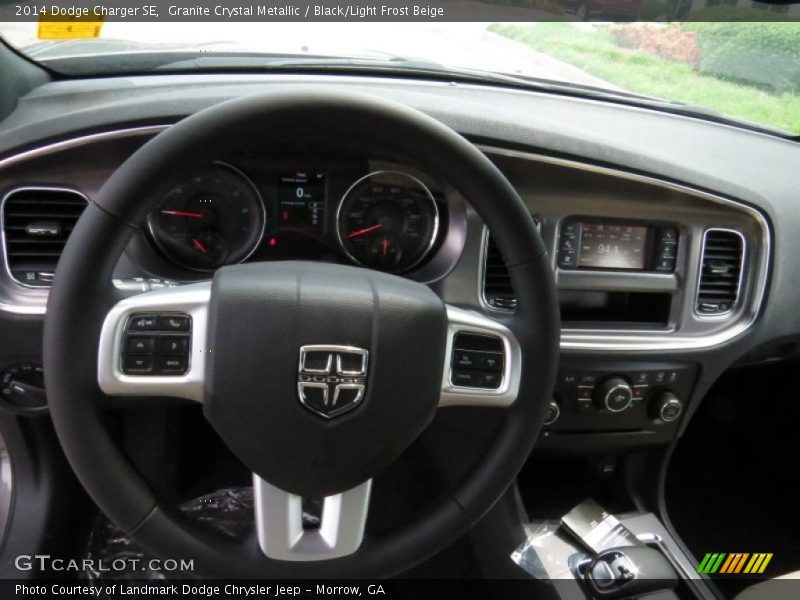 Granite Crystal Metallic / Black/Light Frost Beige 2014 Dodge Charger SE