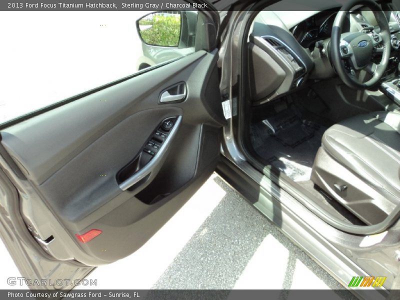 Sterling Gray / Charcoal Black 2013 Ford Focus Titanium Hatchback