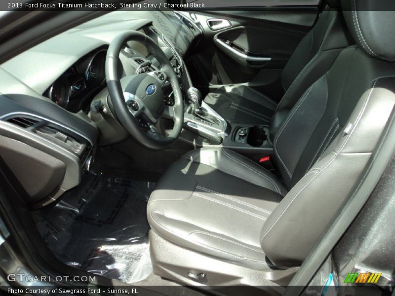 Sterling Gray / Charcoal Black 2013 Ford Focus Titanium Hatchback