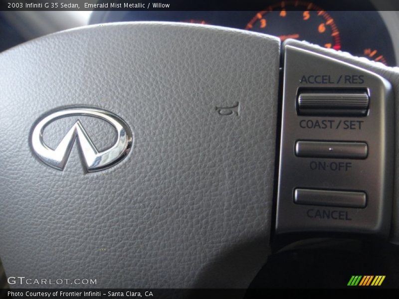 Emerald Mist Metallic / Willow 2003 Infiniti G 35 Sedan