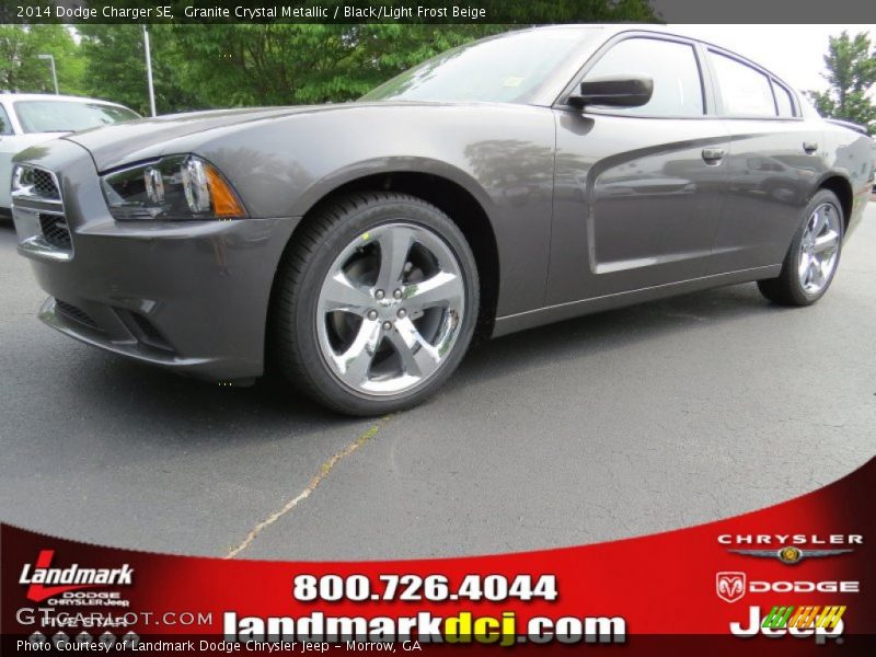 Granite Crystal Metallic / Black/Light Frost Beige 2014 Dodge Charger SE