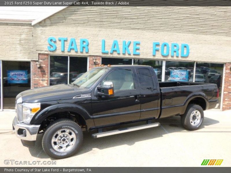 Tuxedo Black / Adobe 2015 Ford F250 Super Duty Lariat Super Cab 4x4