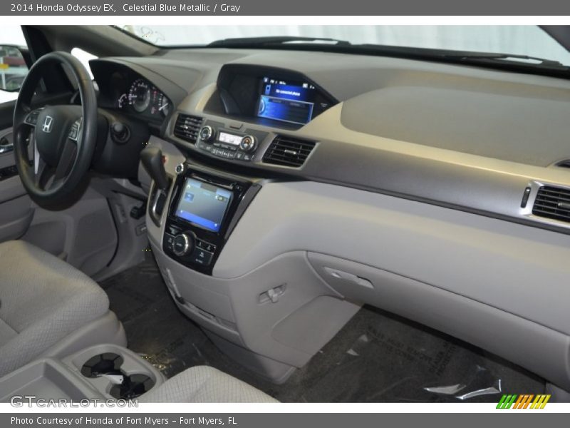 Celestial Blue Metallic / Gray 2014 Honda Odyssey EX