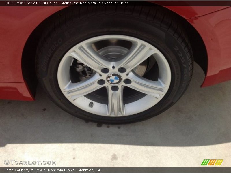 Melbourne Red Metallic / Venetian Beige 2014 BMW 4 Series 428i Coupe