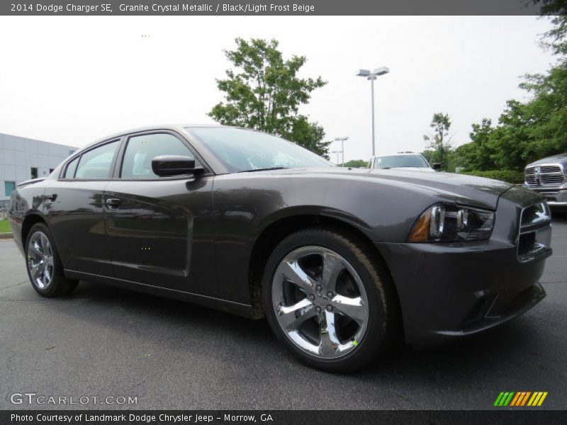 Granite Crystal Metallic / Black/Light Frost Beige 2014 Dodge Charger SE