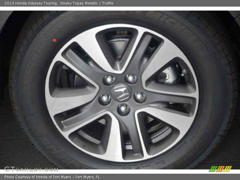Smoky Topaz Metallic / Truffle 2014 Honda Odyssey Touring