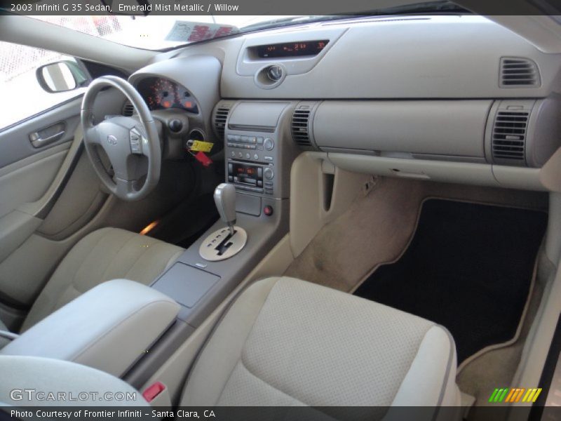 Emerald Mist Metallic / Willow 2003 Infiniti G 35 Sedan