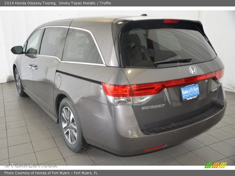 Smoky Topaz Metallic / Truffle 2014 Honda Odyssey Touring