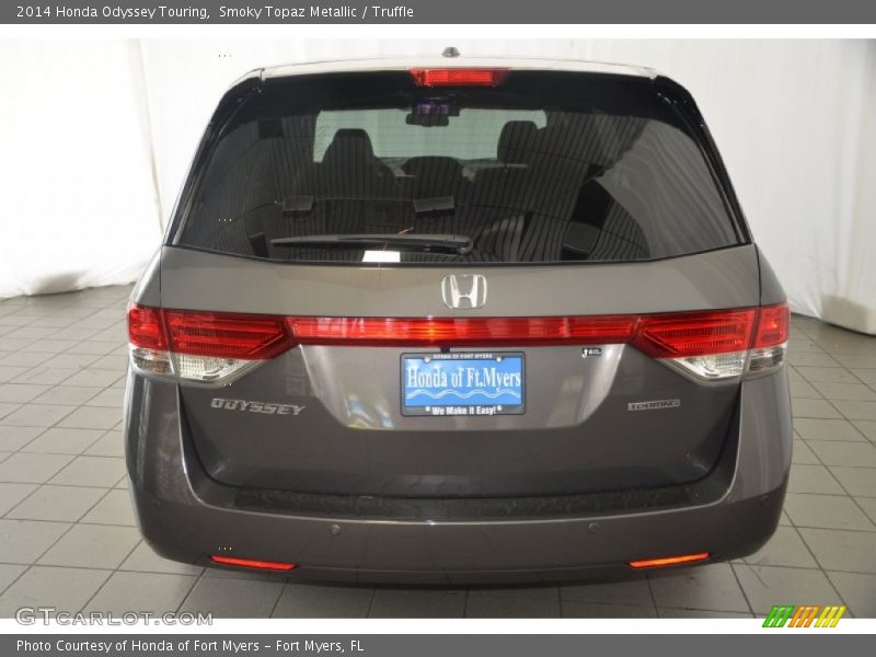 Smoky Topaz Metallic / Truffle 2014 Honda Odyssey Touring