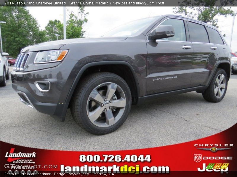 Granite Crystal Metallic / New Zealand Black/Light Frost 2014 Jeep Grand Cherokee Limited
