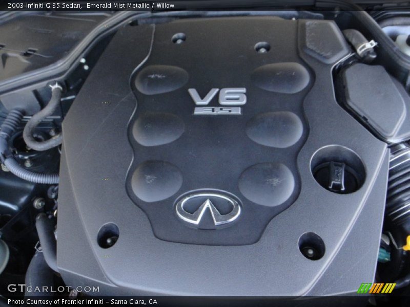 Emerald Mist Metallic / Willow 2003 Infiniti G 35 Sedan