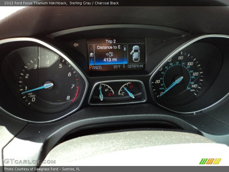 Sterling Gray / Charcoal Black 2013 Ford Focus Titanium Hatchback