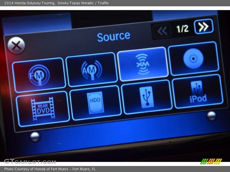 Smoky Topaz Metallic / Truffle 2014 Honda Odyssey Touring