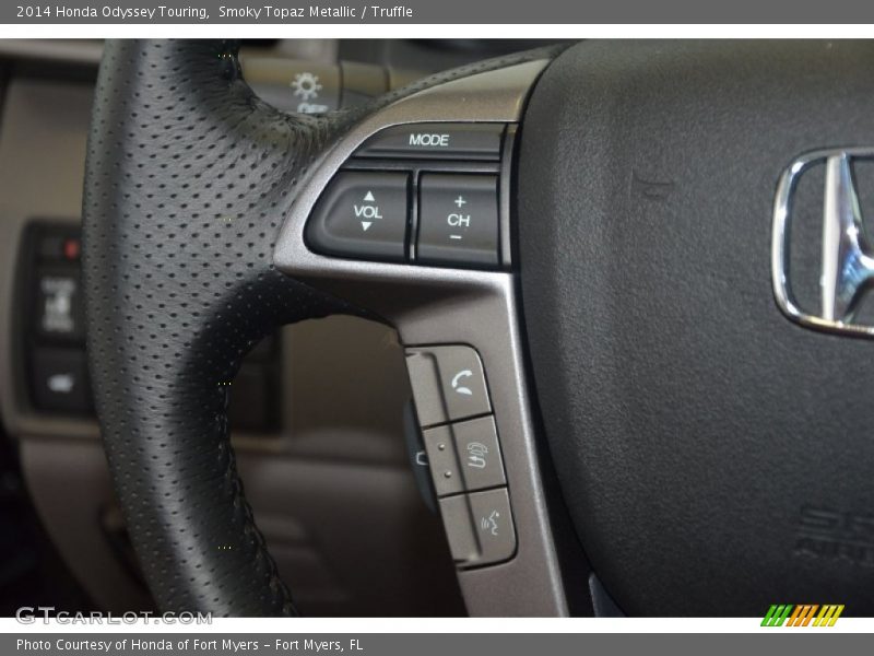 Smoky Topaz Metallic / Truffle 2014 Honda Odyssey Touring