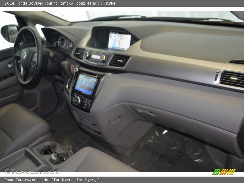 Smoky Topaz Metallic / Truffle 2014 Honda Odyssey Touring