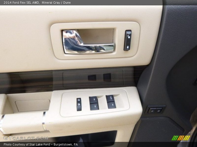 Mineral Gray / Dune 2014 Ford Flex SEL AWD