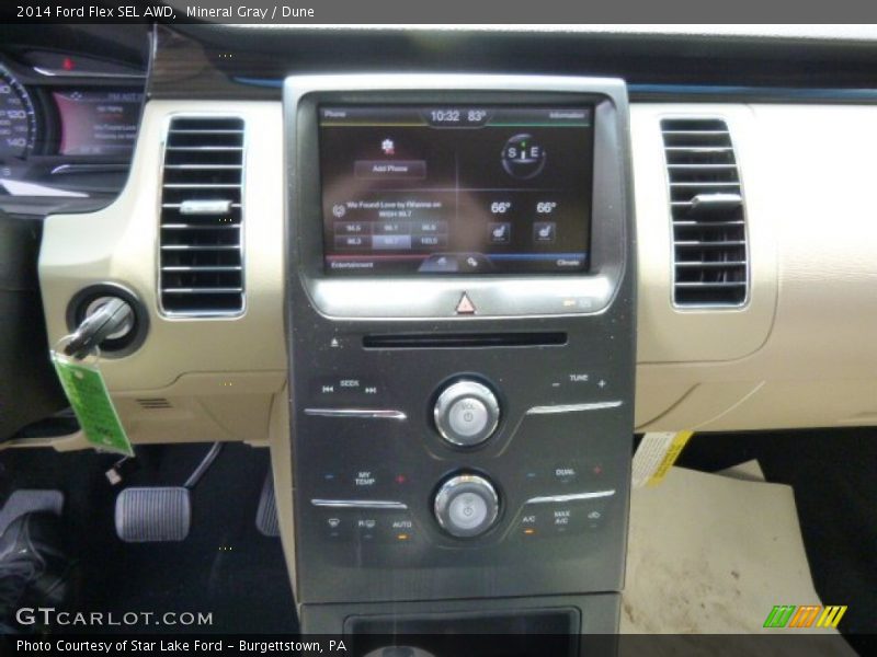 Mineral Gray / Dune 2014 Ford Flex SEL AWD