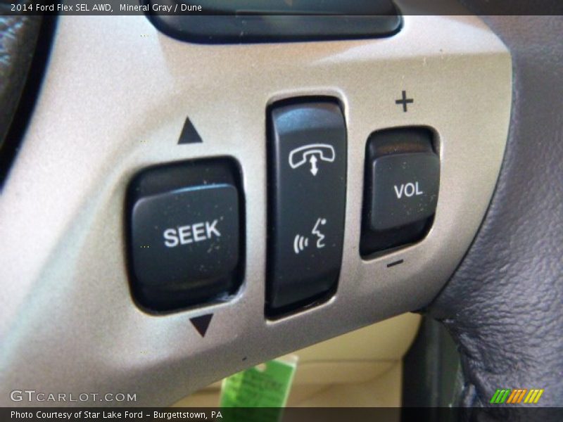 Mineral Gray / Dune 2014 Ford Flex SEL AWD