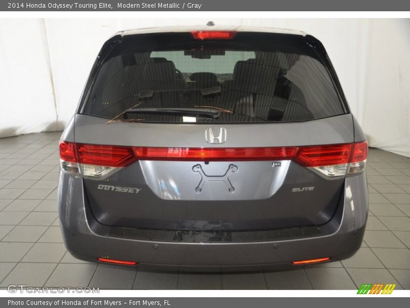 Modern Steel Metallic / Gray 2014 Honda Odyssey Touring Elite