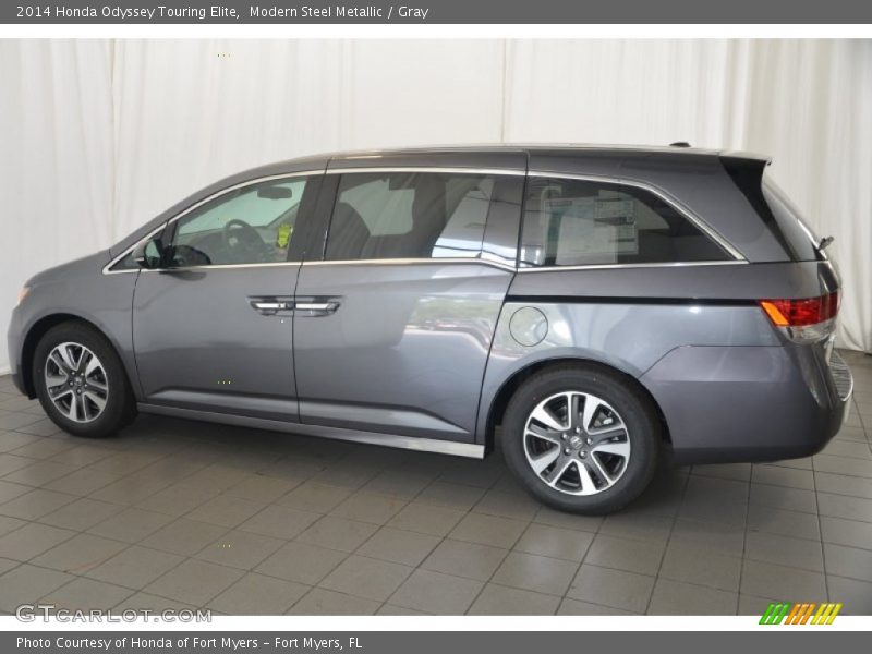 Modern Steel Metallic / Gray 2014 Honda Odyssey Touring Elite