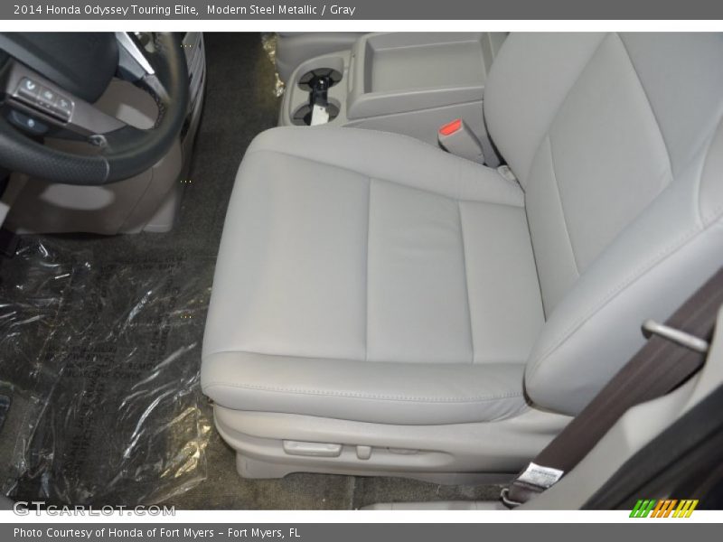 Modern Steel Metallic / Gray 2014 Honda Odyssey Touring Elite