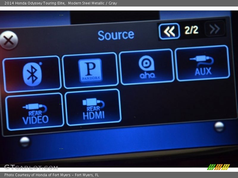 Modern Steel Metallic / Gray 2014 Honda Odyssey Touring Elite
