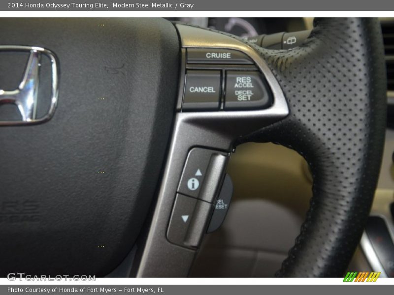 Modern Steel Metallic / Gray 2014 Honda Odyssey Touring Elite