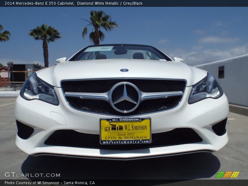 Diamond White Metallic / Grey/Black 2014 Mercedes-Benz E 350 Cabriolet