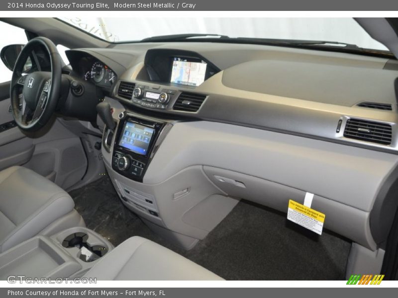 Modern Steel Metallic / Gray 2014 Honda Odyssey Touring Elite