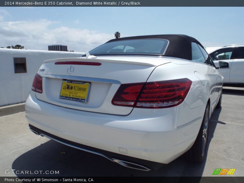 Diamond White Metallic / Grey/Black 2014 Mercedes-Benz E 350 Cabriolet