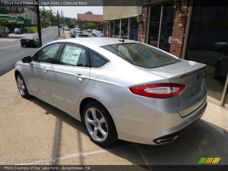 Ingot Silver / Charcoal Black 2014 Ford Fusion SE