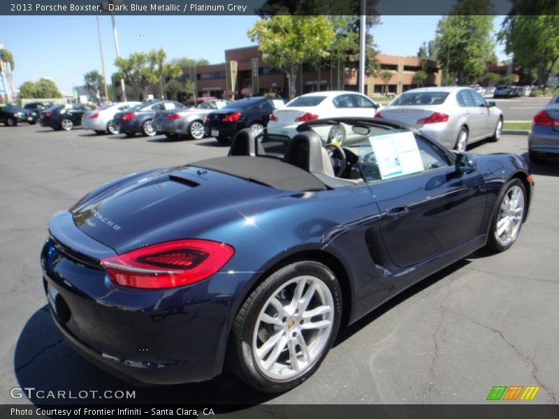 Dark Blue Metallic / Platinum Grey 2013 Porsche Boxster