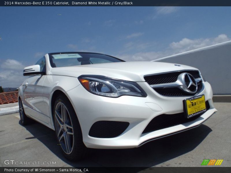 Diamond White Metallic / Grey/Black 2014 Mercedes-Benz E 350 Cabriolet