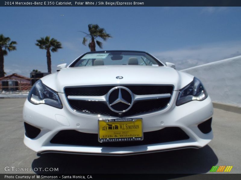 Polar White / Silk Beige/Espresso Brown 2014 Mercedes-Benz E 350 Cabriolet