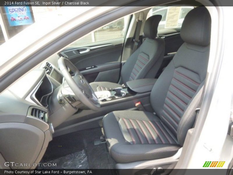 Ingot Silver / Charcoal Black 2014 Ford Fusion SE
