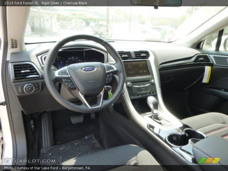 Ingot Silver / Charcoal Black 2014 Ford Fusion SE