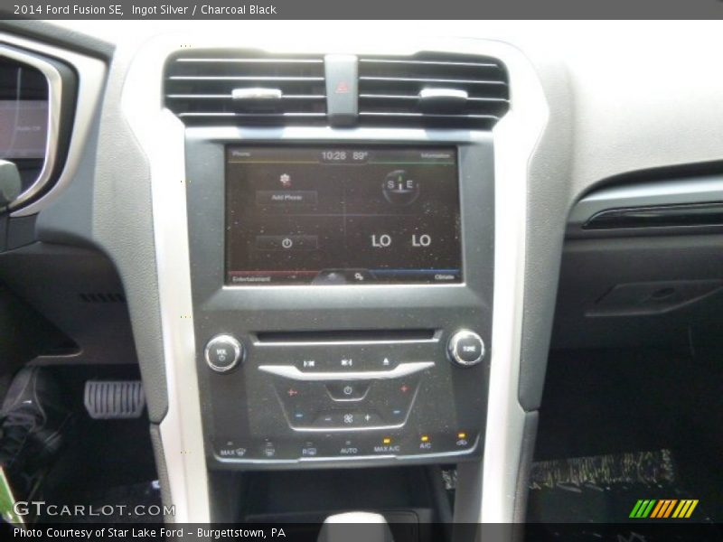 Ingot Silver / Charcoal Black 2014 Ford Fusion SE